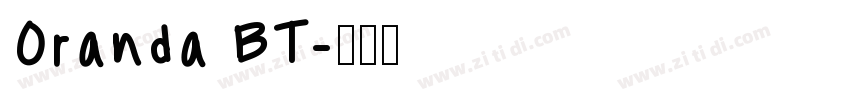 Oranda BT字体转换